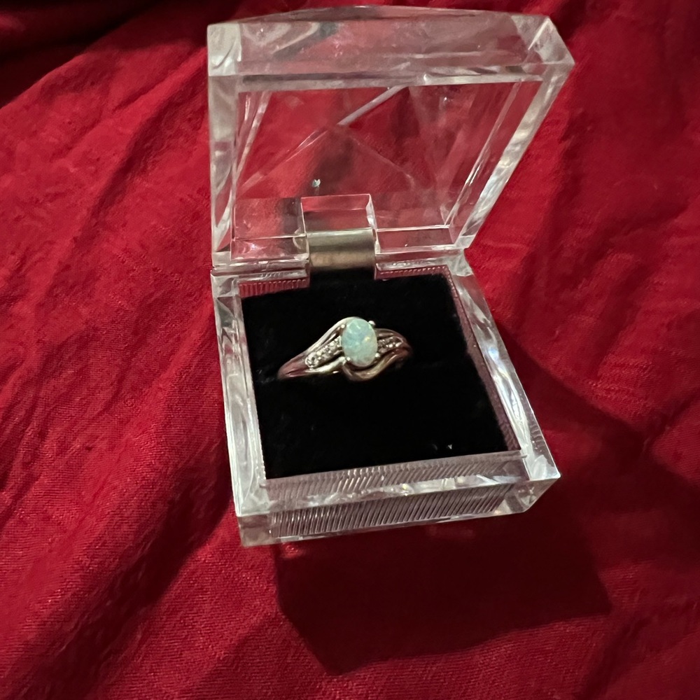 Opal ring from Zales. Size 8 or 9
